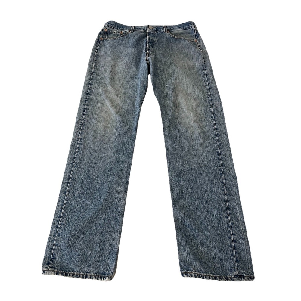 Vtg 2001 Levi's Original 501 Button-Fly Jeans Size 36x33 Blue Denim Cotton
